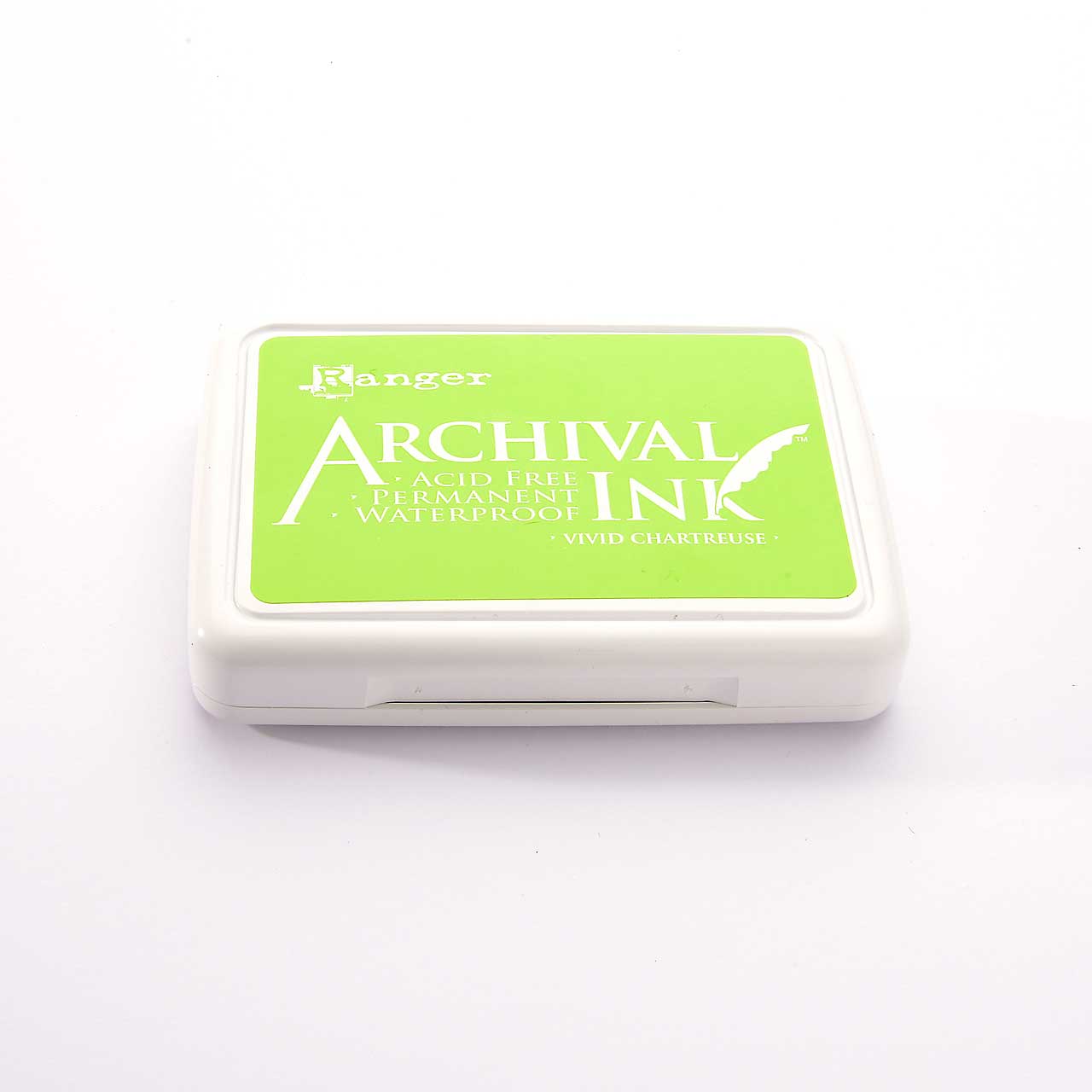 Ranger Archival Ink Stempelkissen - Vivid Chartreuse · Gelbgrün