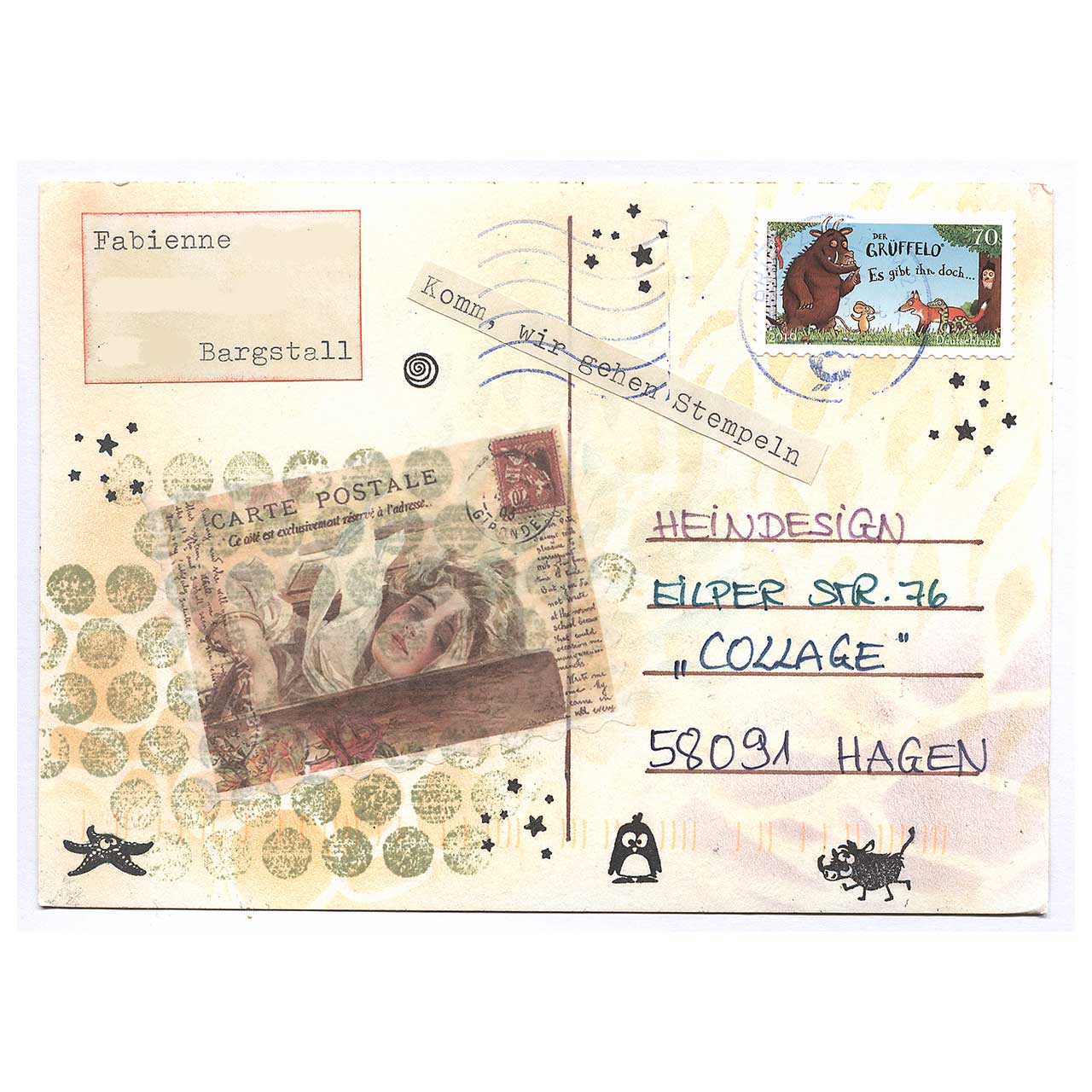 Kleb Dir was - Collage gestaltet von Fabienne aus Bargstall