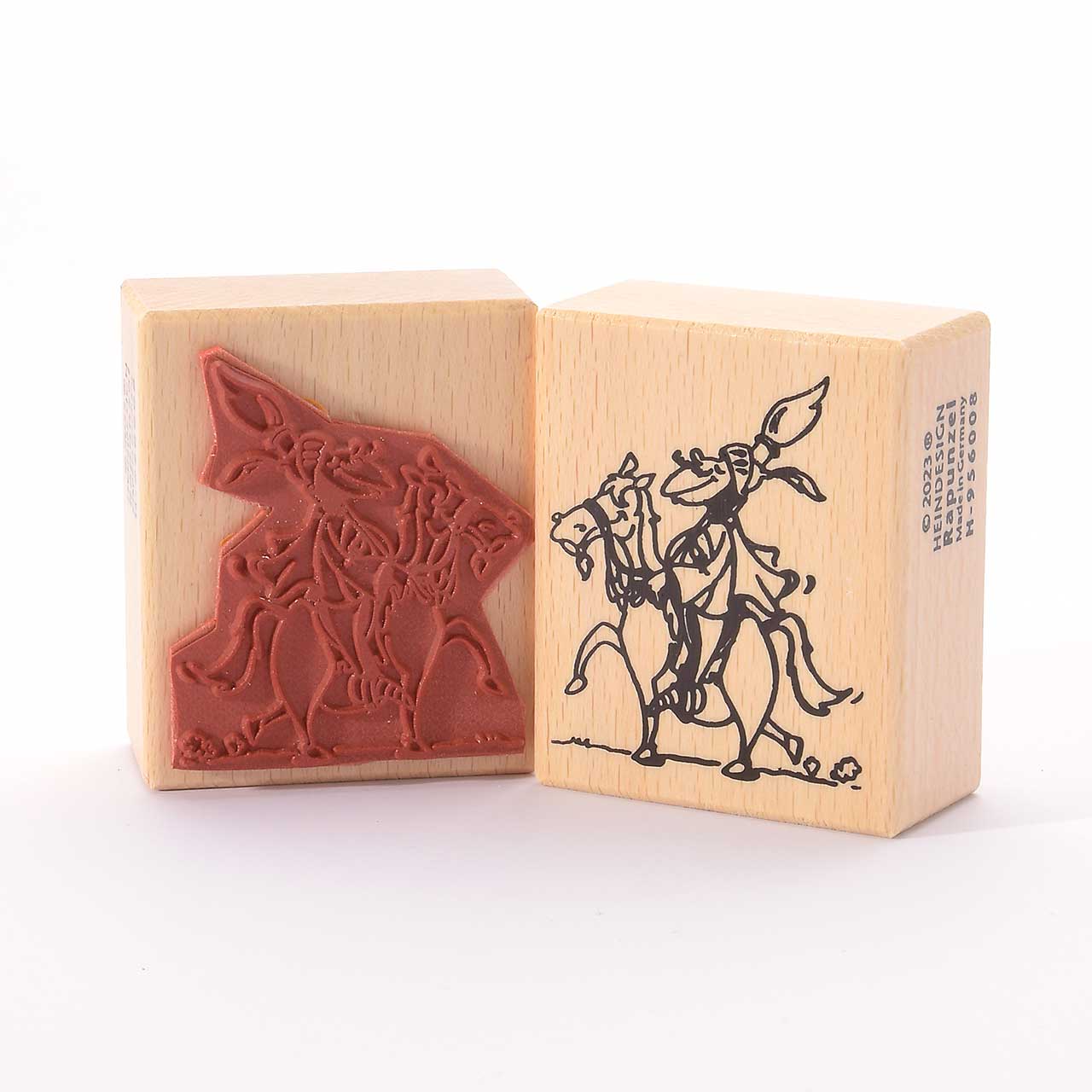 Motivstempel Titel: Sir Ringelbart hoch zu Ross Motivstempel Titel: Sir Ringelbart hoch zu Ross