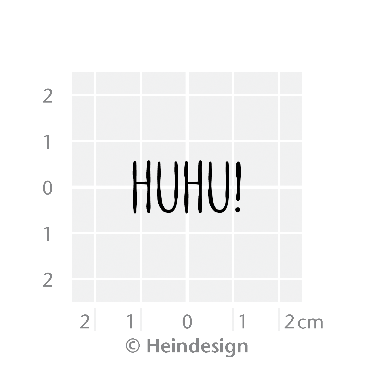 Motivstempel Titel: Huhu