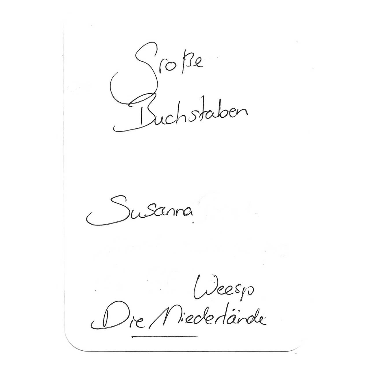 Das große ABC gestaltet von Susanna aus Weesp