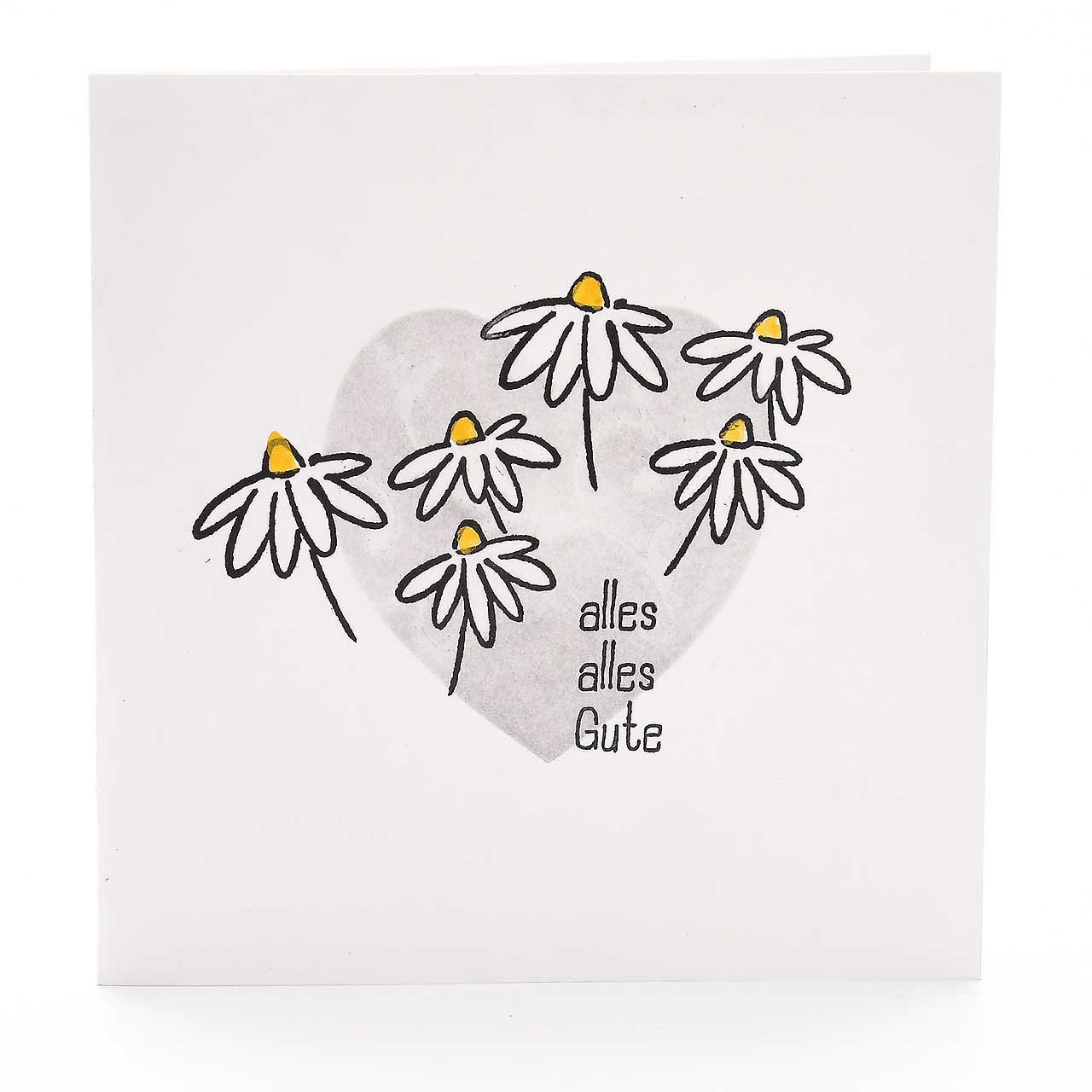 Motivstempel Titel: Drei Margeriten