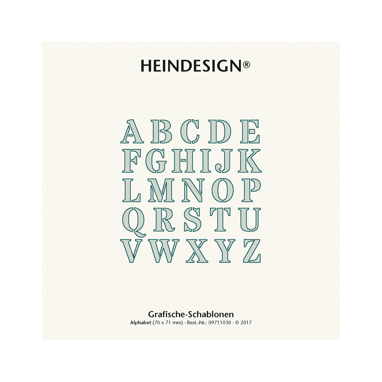 Grafische Schablonen - Alphabet