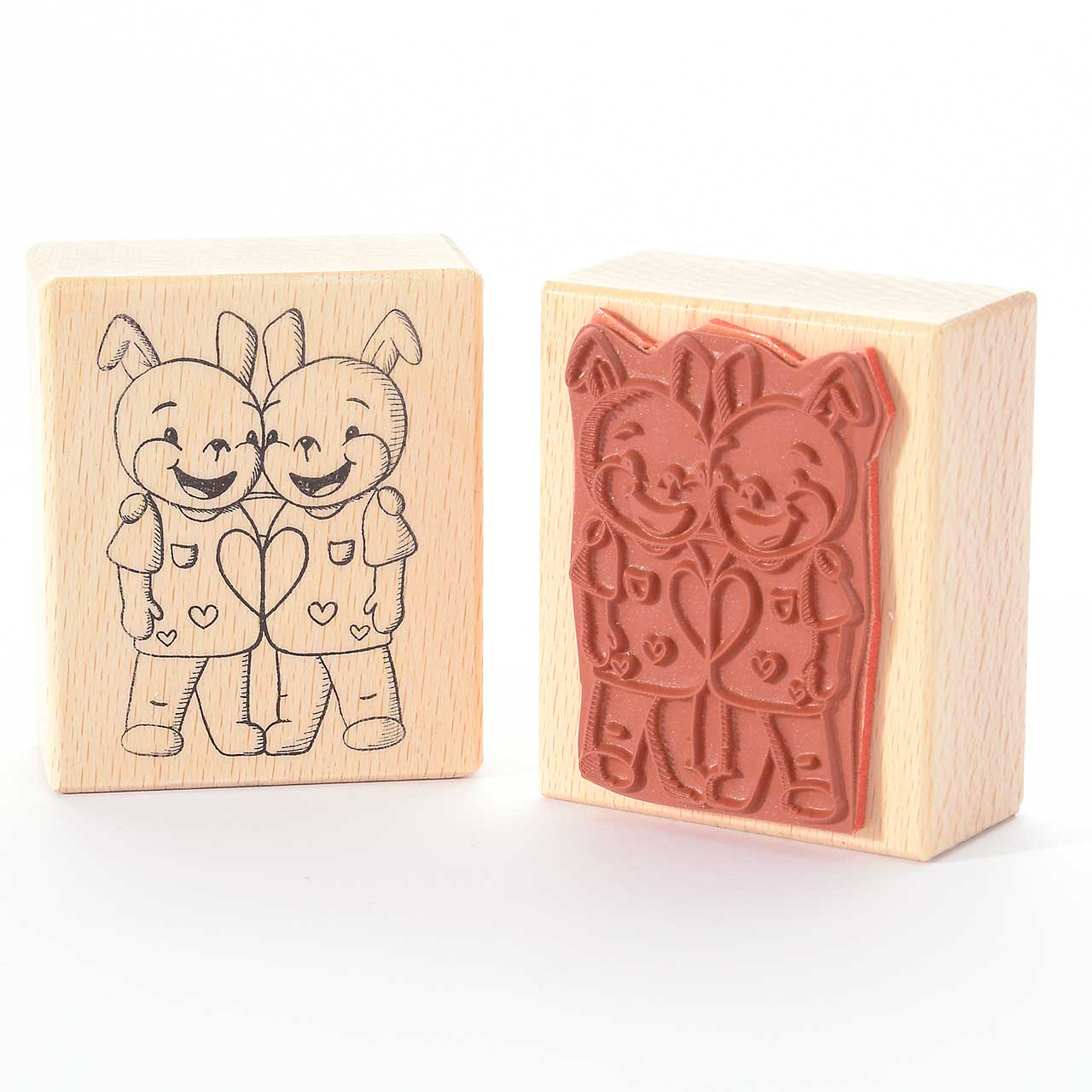 Motivstempel Titel: Silkes Hasenzwillinge Motivstempel Titel: Silkes Hasenzwillinge
