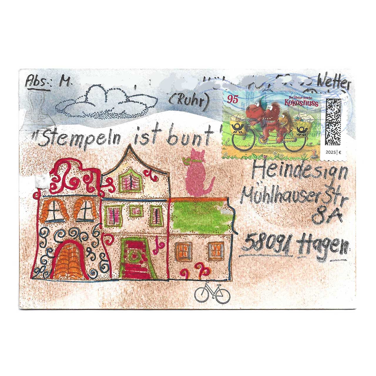 Stempeln ist bunt gestaltet von Monika aus Wetter