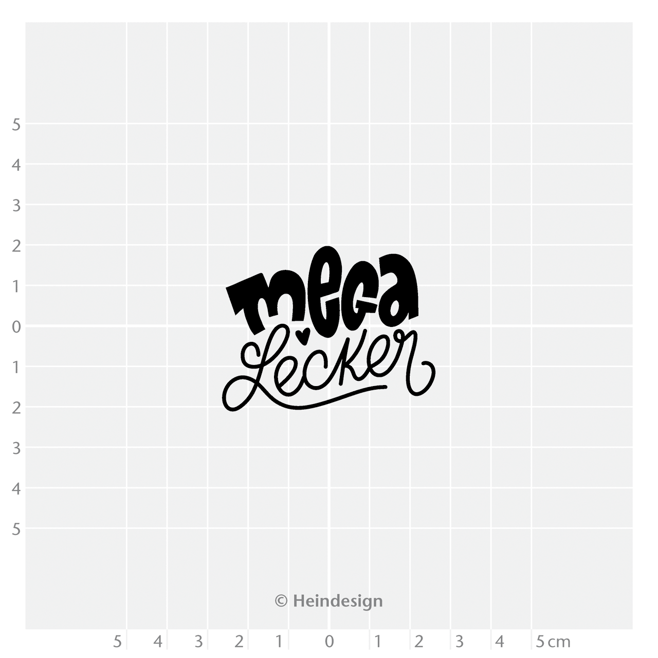 Motivstempel Titel: Mega lecker