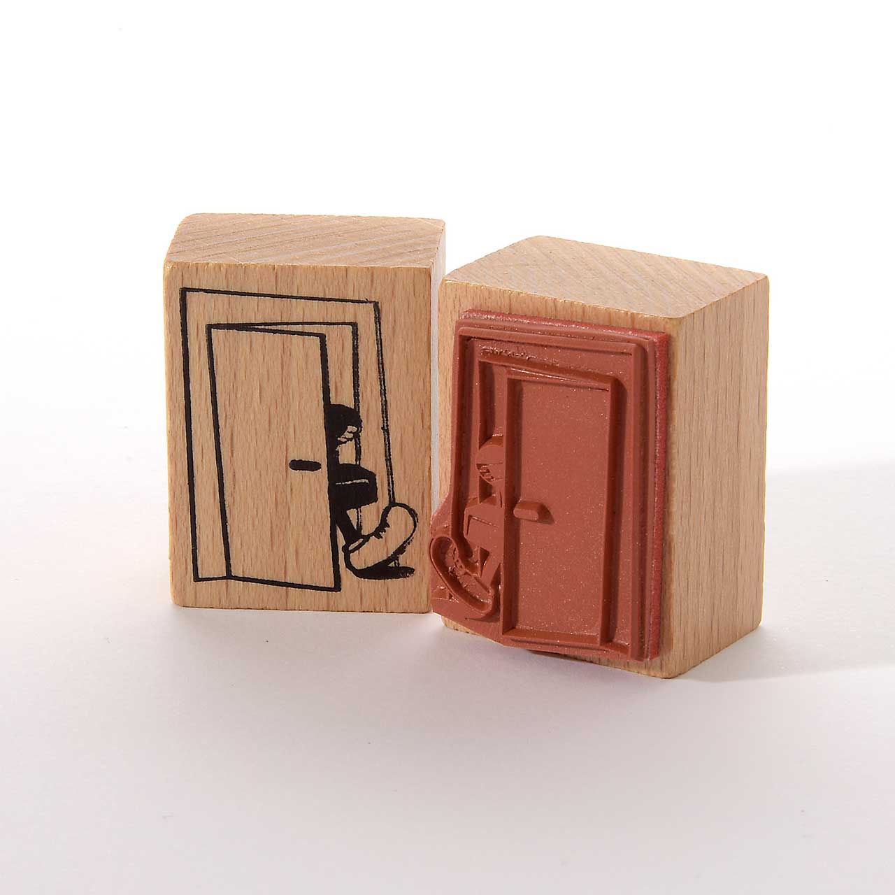 Motivstempel Titel: Stempelmännchen kommt rein