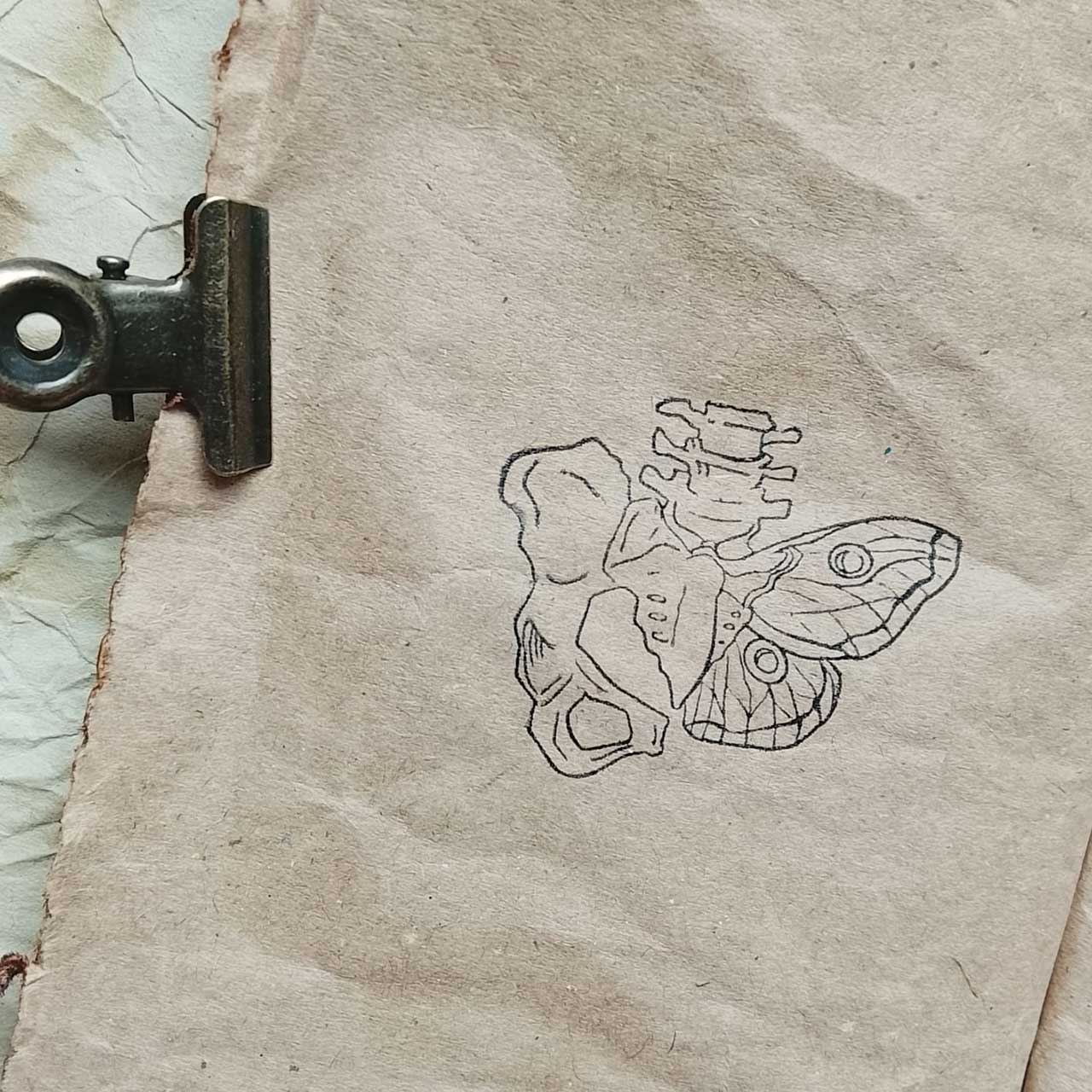 Motivstempel Titel: Judys Vintage Art · Becken