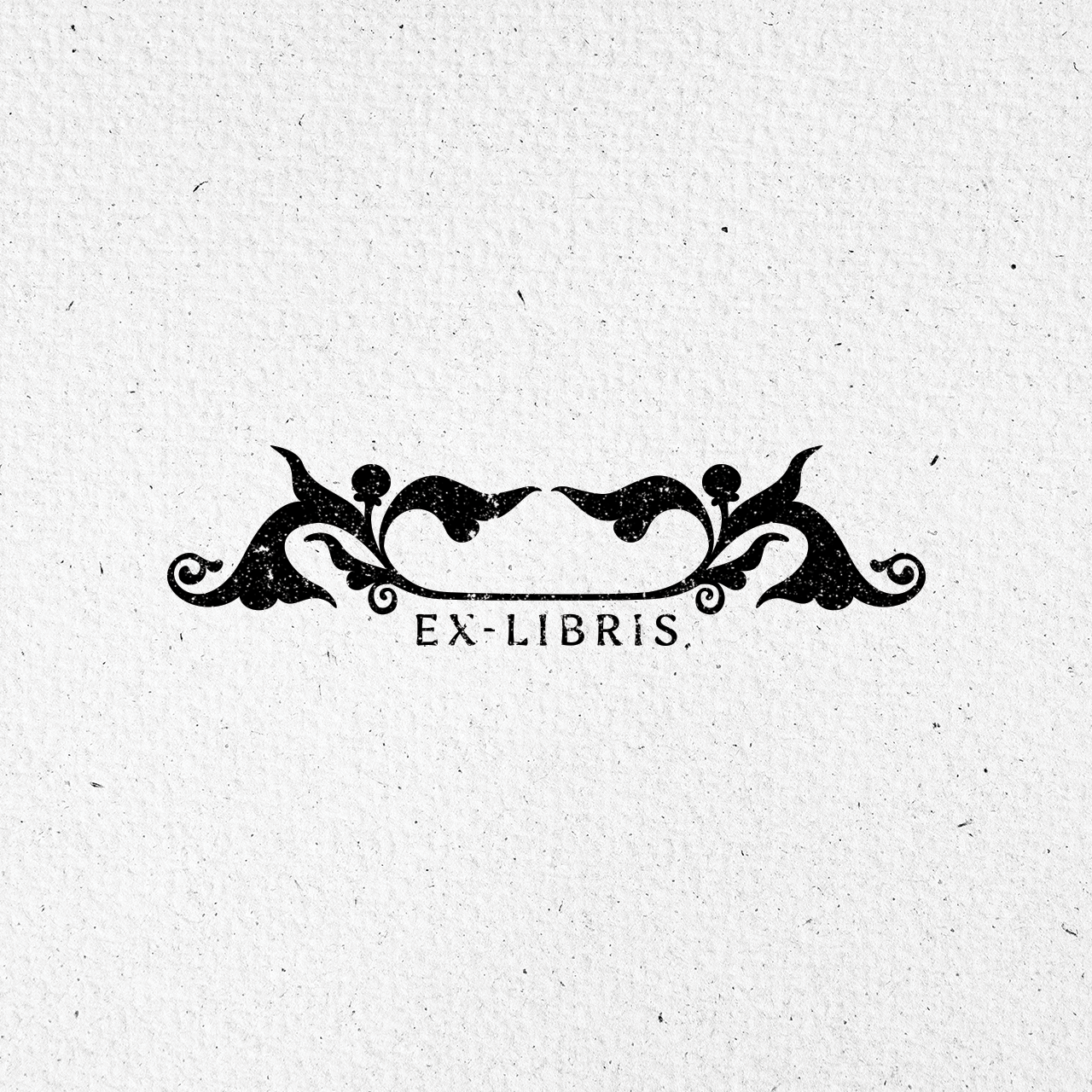 Motivstempel Titel: Igrika ExLibris · Blüten und Blätter