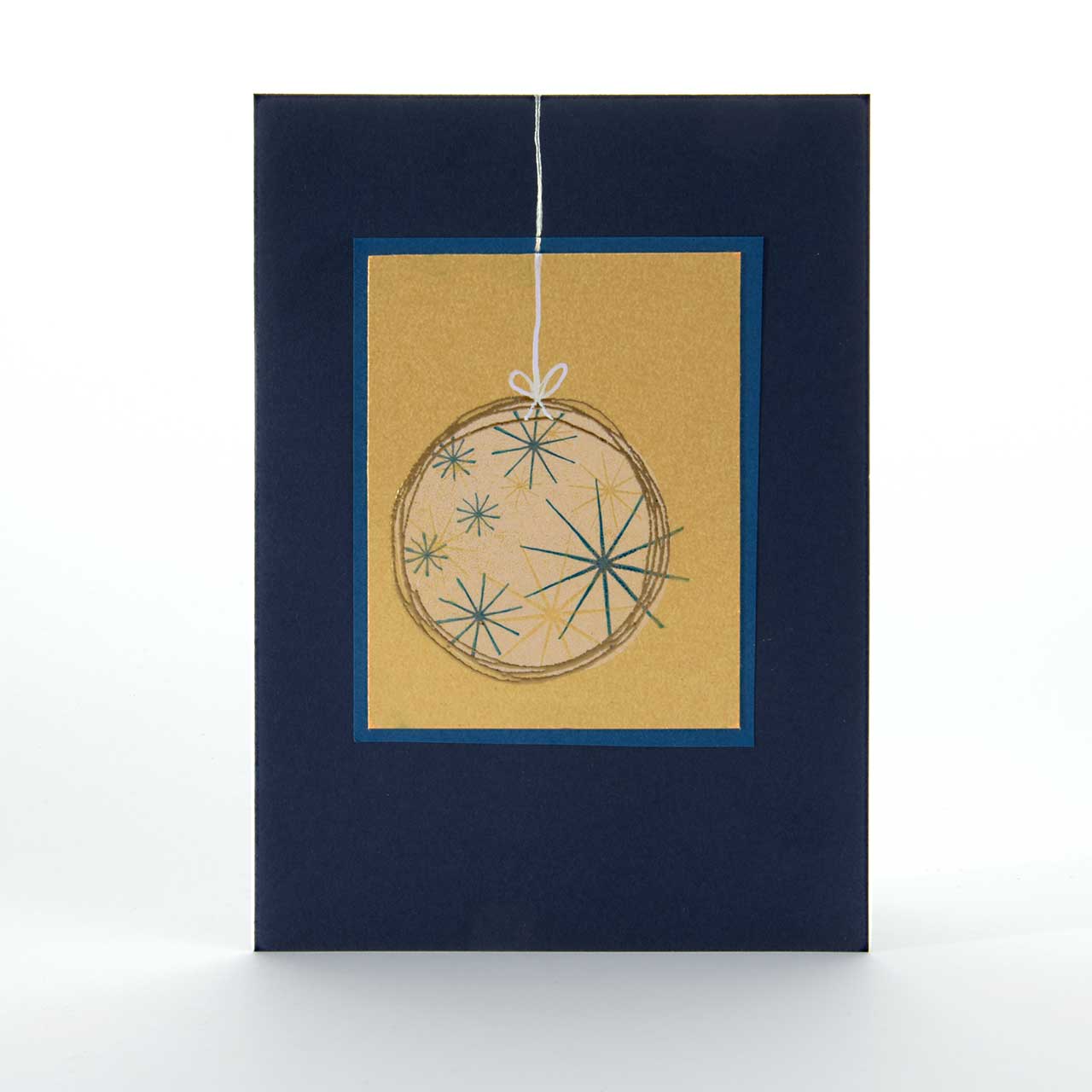 Goldene Christbaumkugel