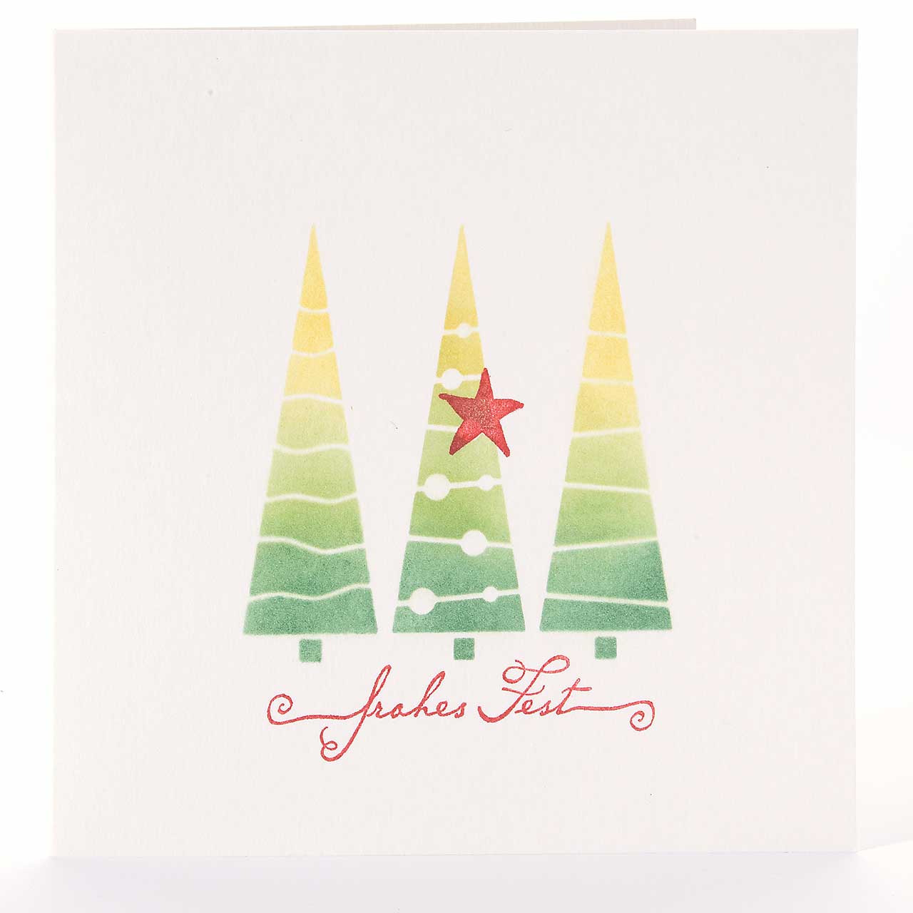 Drei Weihnachtsbäume