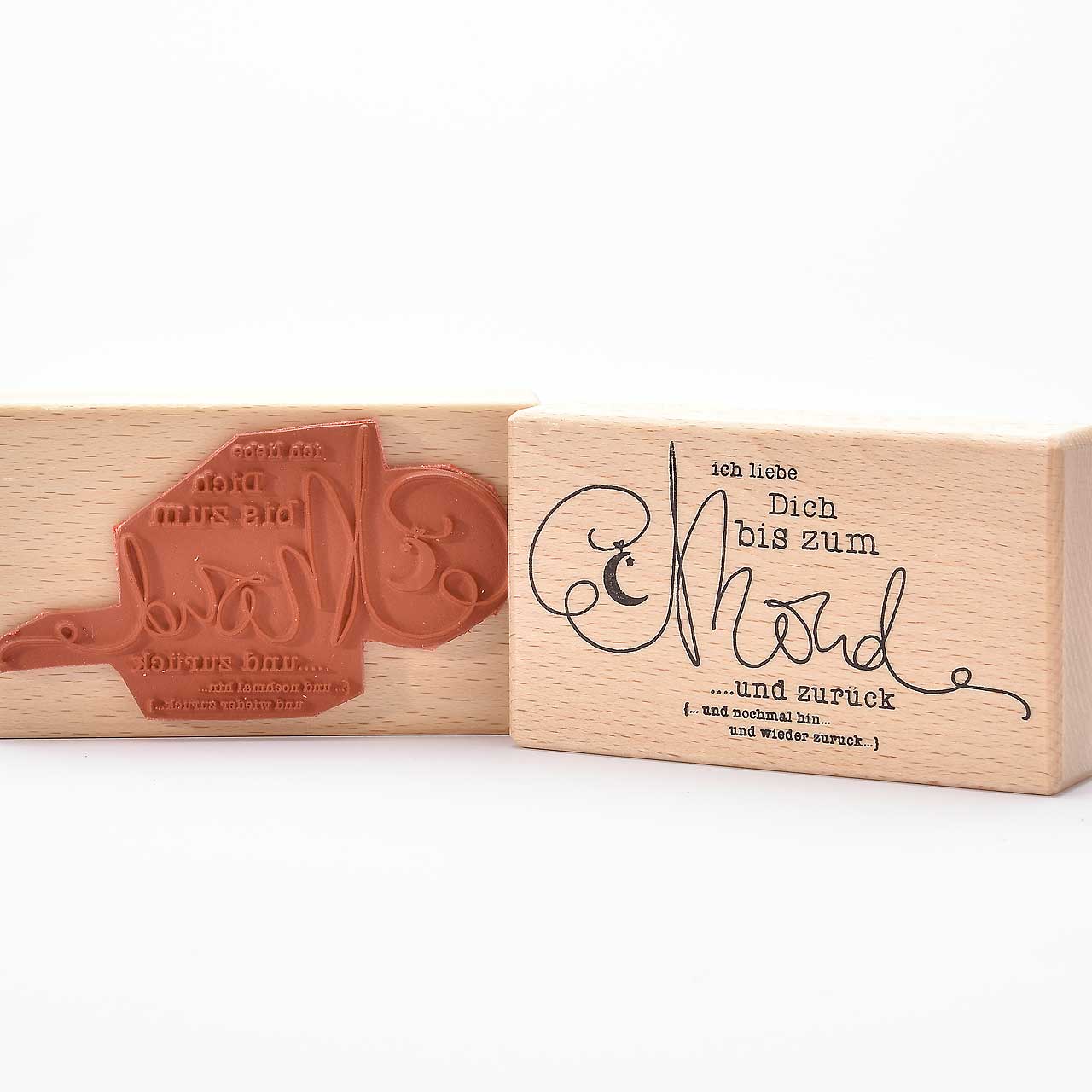 Motivstempel Titel: ich liebe dich bis zum Mond Motivstempel Titel: ich liebe dich bis zum Mond