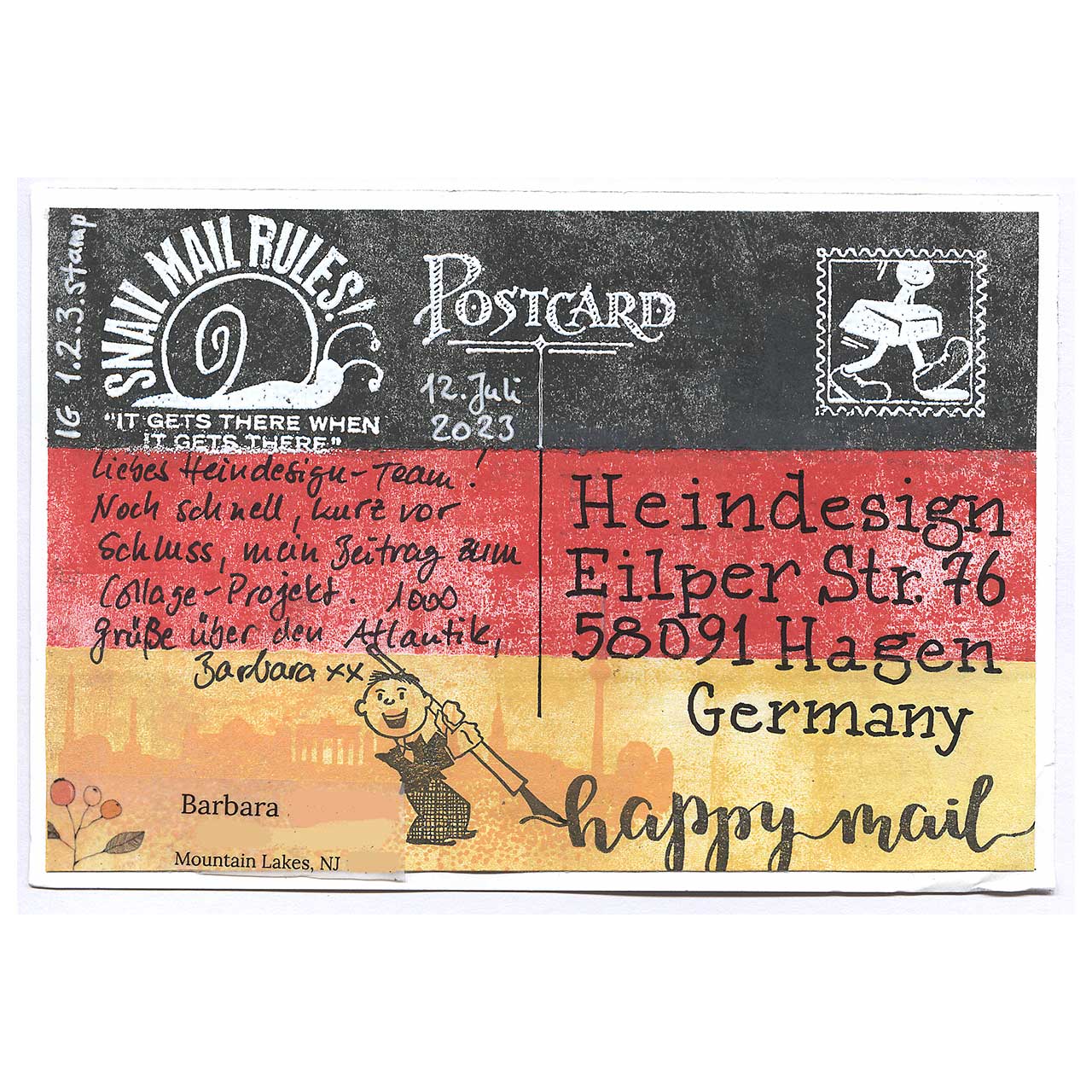 Kleb Dir was - Collage gestaltet von Barbara aus Mountain Lakes