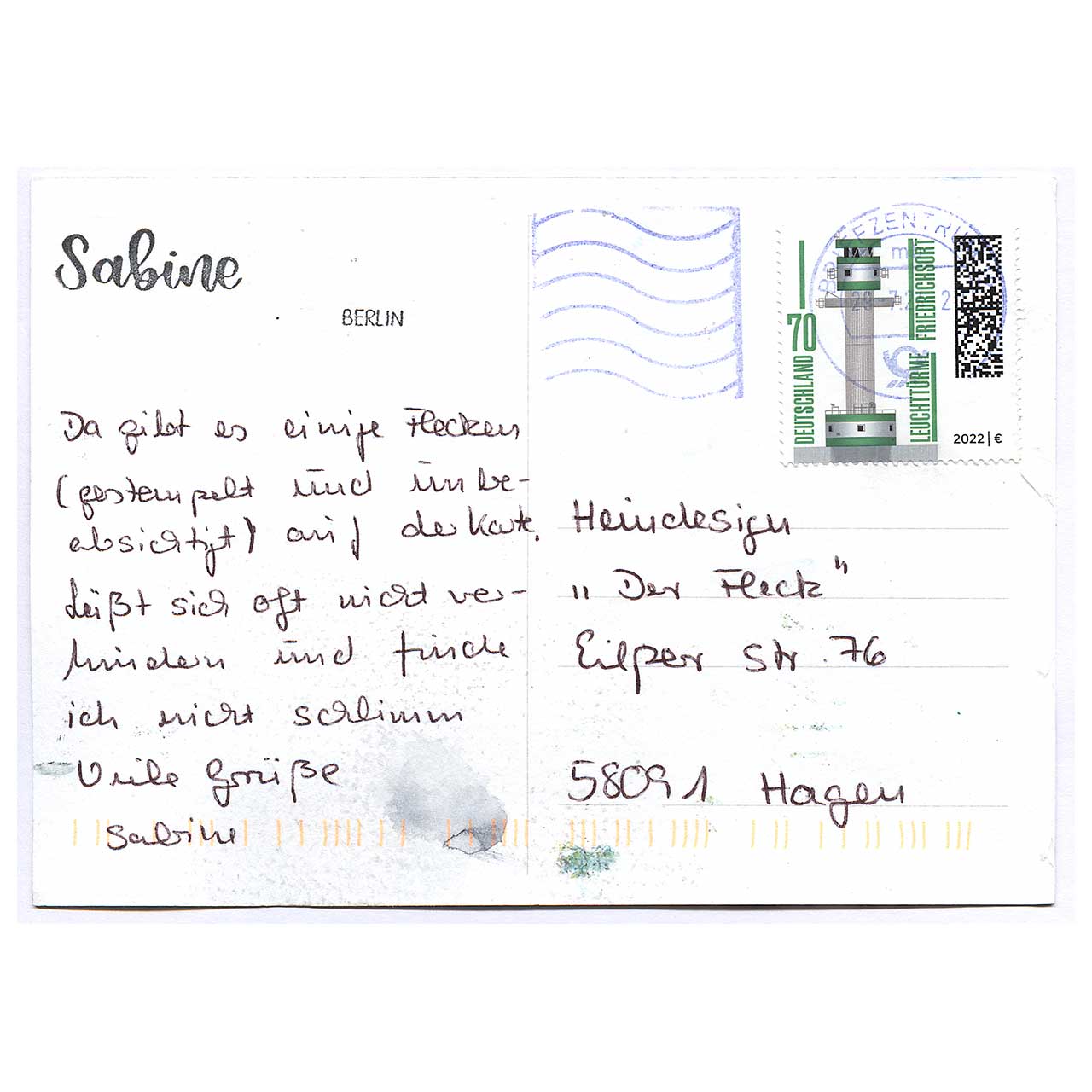 Der Fleck gestaltet von Sabine aus Berlin