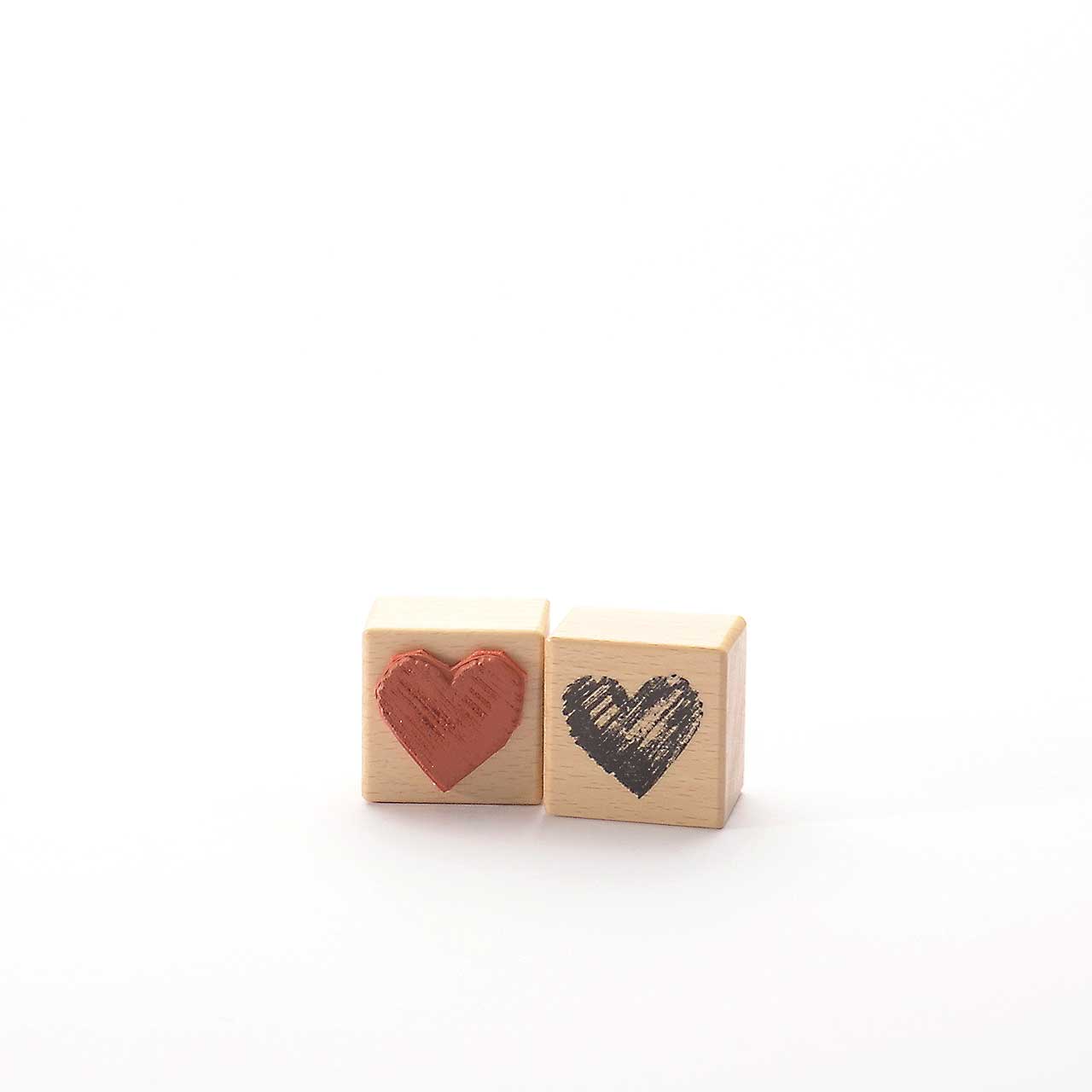 Motivstempel Titel: schraffierte Herzfläche Motivstempel Titel: schraffierte Herzfläche