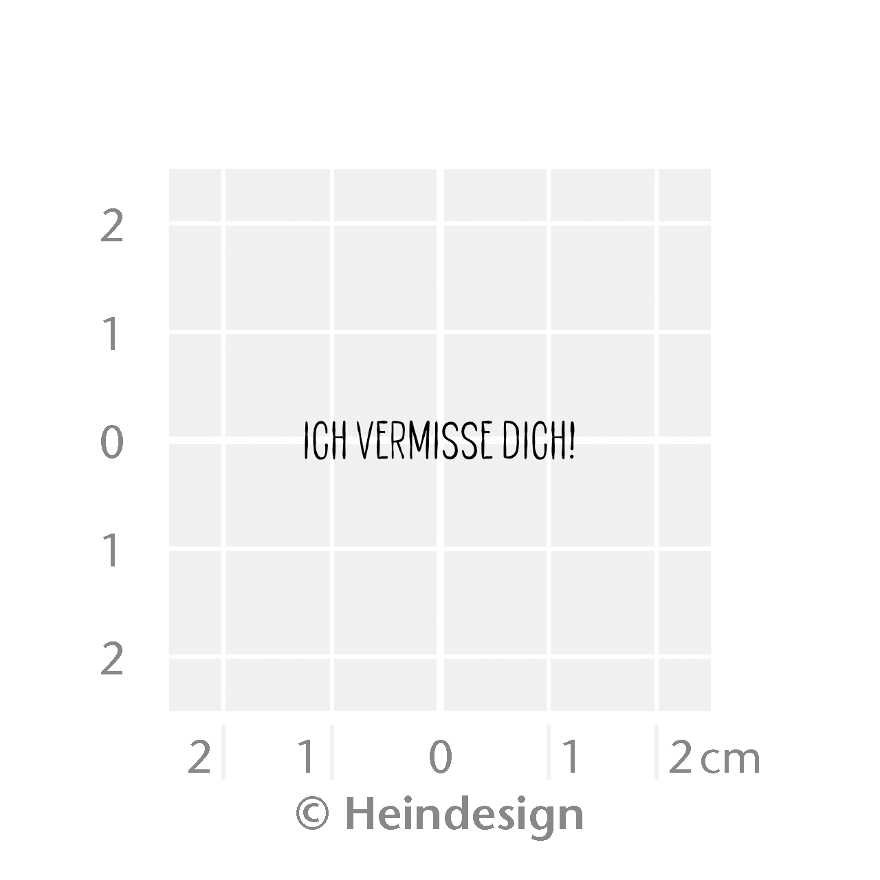 Motivstempel Titel: Ich vermisse Dich