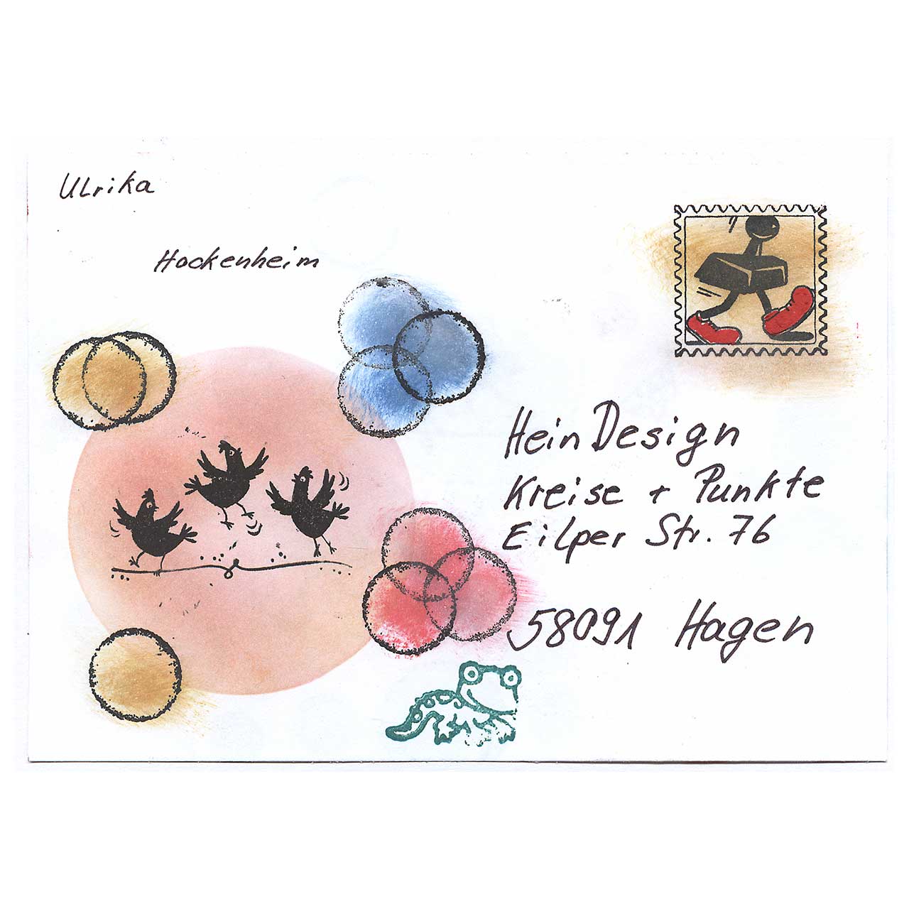 Kreisrund und bunt gestaltet von Ulrika aus Hockenheim
