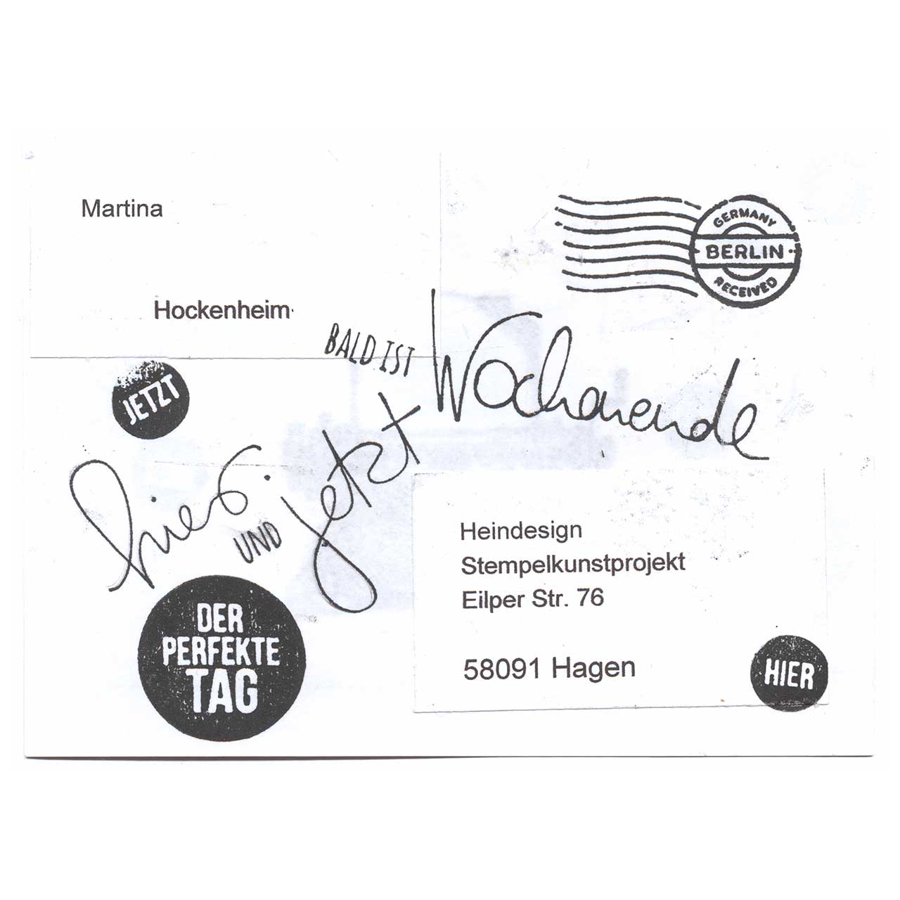 Die Schreibmaschine gestaltet von Martina aus Hockenheim