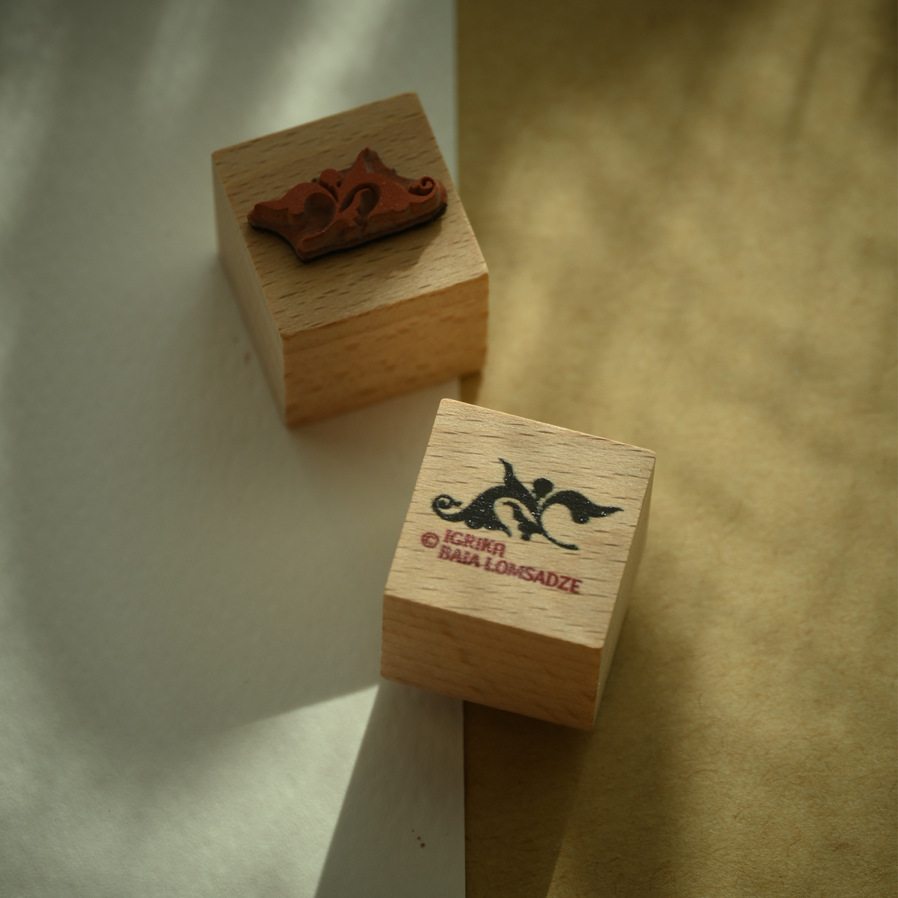 Motivstempel Titel: Igrika Ornament · Blüten und Blätter (klein)