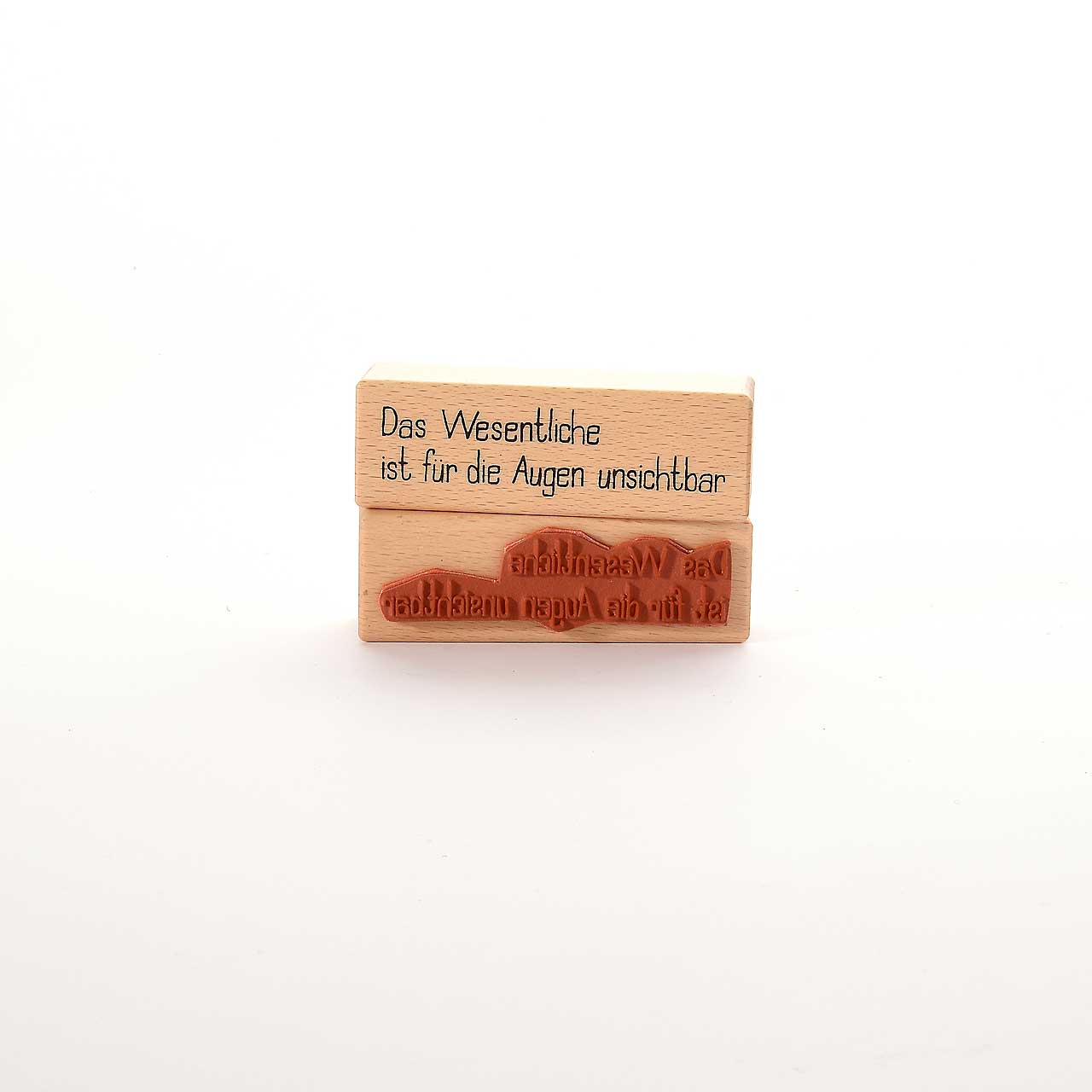 Motivstempel Titel: Das Wesentliche ist für die Augen unsichtbar
