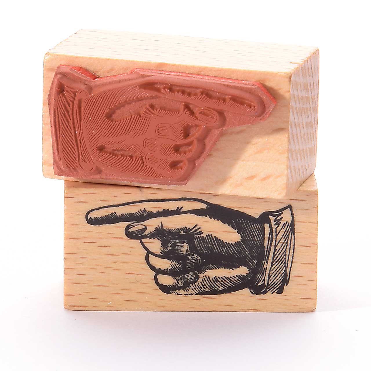 Motivstempel Titel: Hand zeigt nach links Motivstempel Titel: Hand zeigt nach links