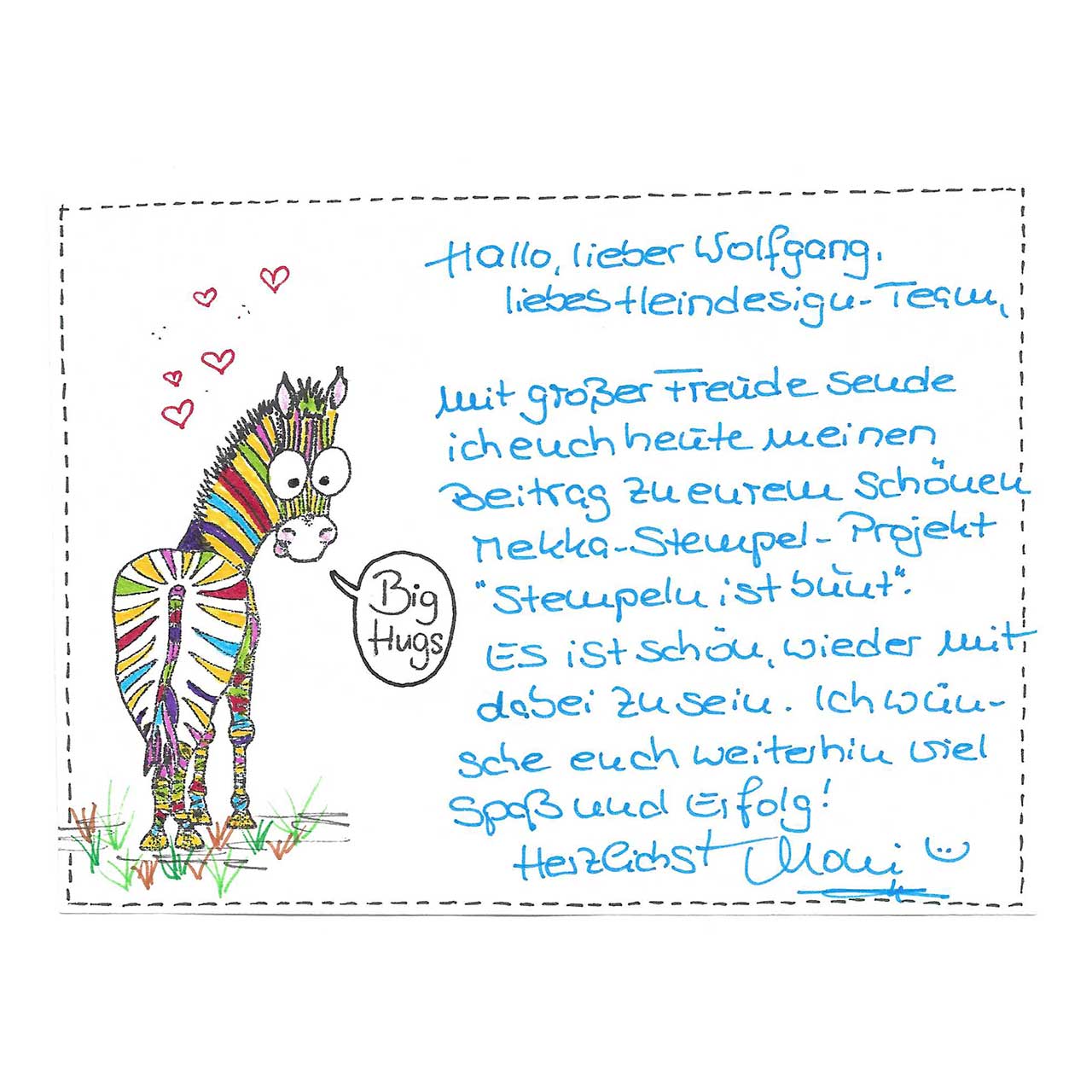 Stempeln ist bunt gestaltet von Monika aus Bingen