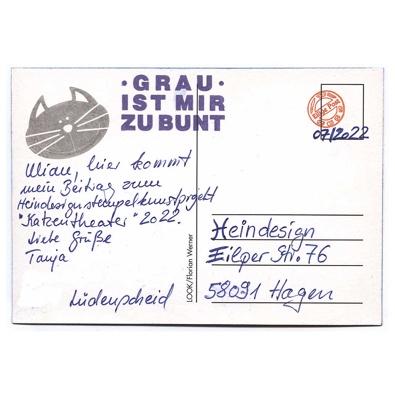 Katzentheater gestaltet von Tanja aus Lüdenscheid