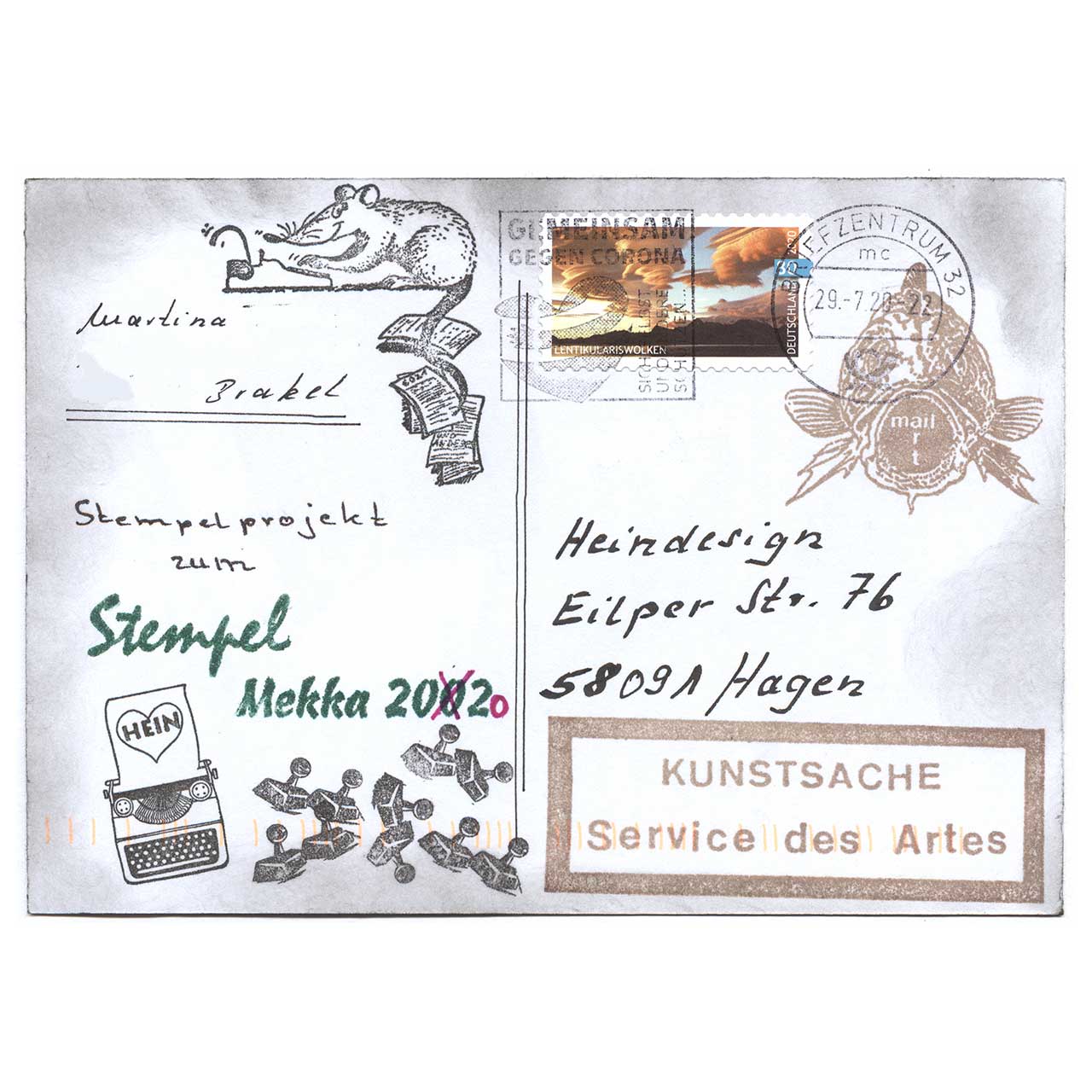 Die Schreibmaschine gestaltet von Martina aus Brakel