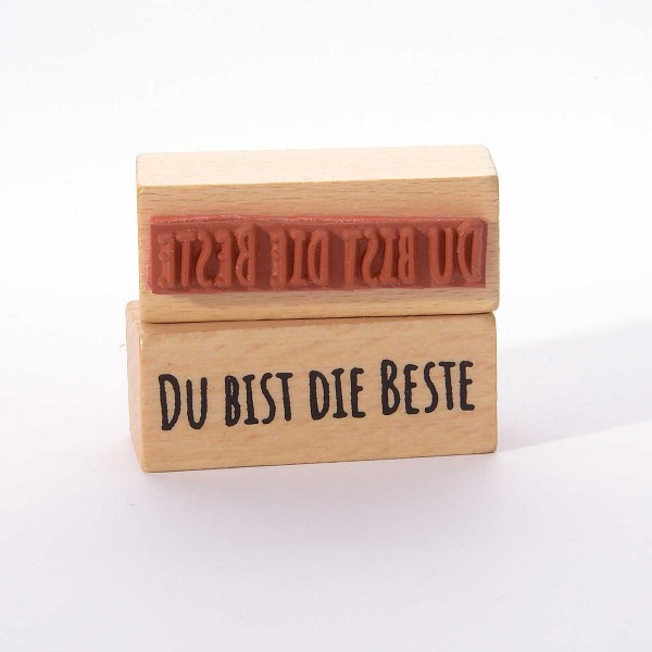 Motivstempel Titel: Du bist die Beste