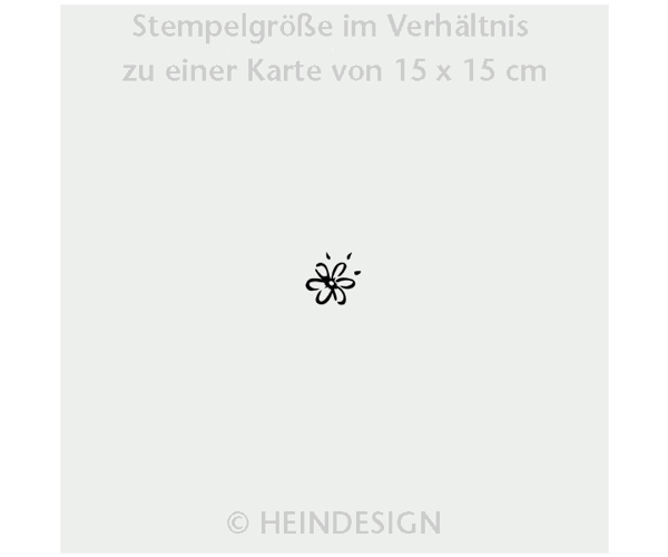 Motivstempel Titel: Mini Blume