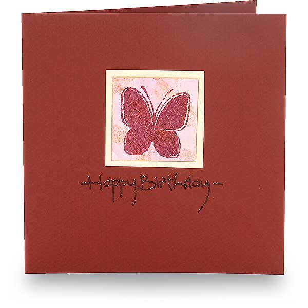 Happy Birthday mit Schmetterling