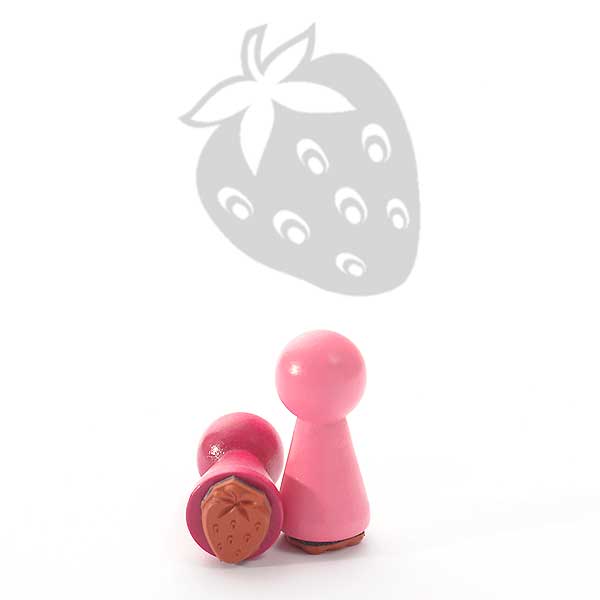 Motivstempel Titel: Ministempel · Erdbeere