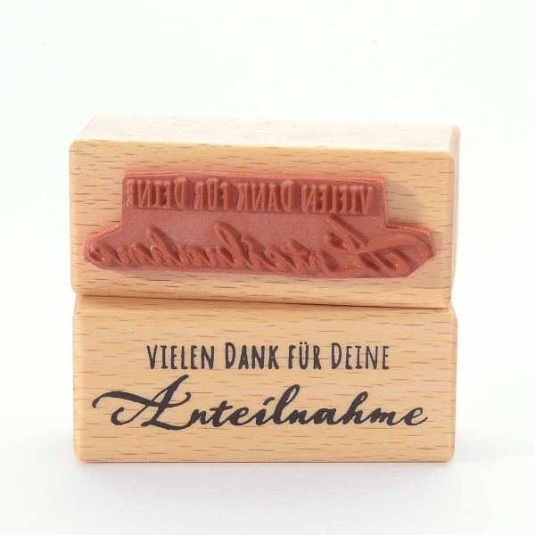 Motivstempel Titel: Vielen Dank für Deine Anteilnahme