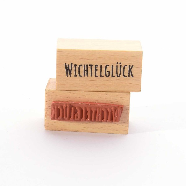 Motivstempel Titel: Wichtelglück