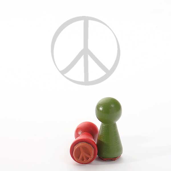 Motivstempel Titel: Ministempel Hippie Peace von Judi-kins