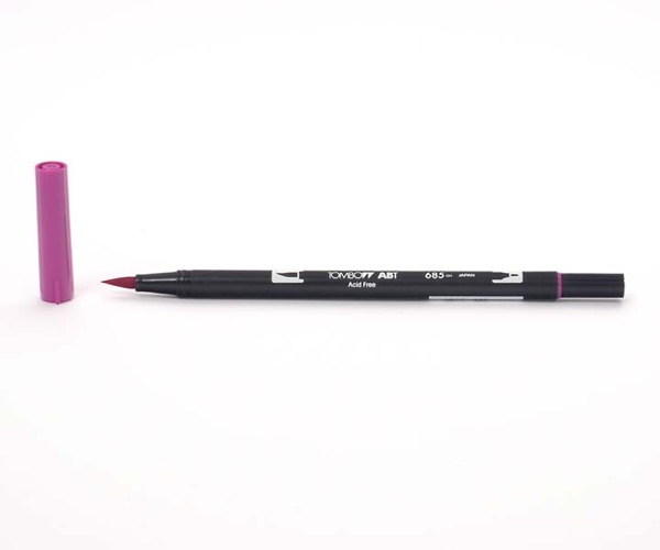 Tombow Dual Brush Pen - Deep Magenta - Tiefmagenta