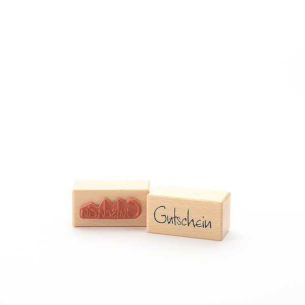 Motivstempel Titel: Gutschein (Handschrift)