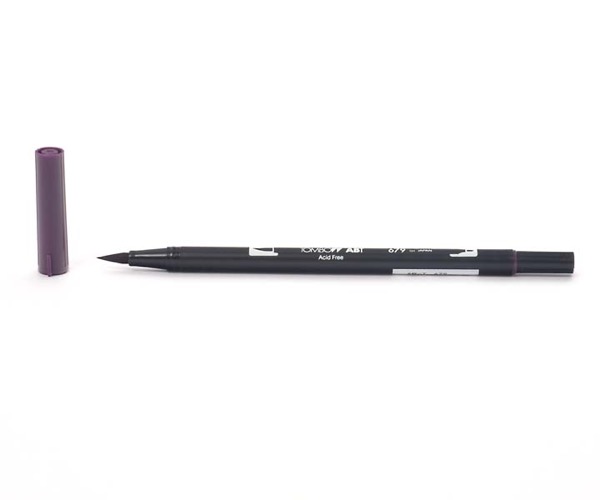 Tombow Dual Brush Pen - Dark Plum - Zwetschge