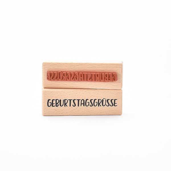 Motivstempel Titel: Geburtstagsgrüsse