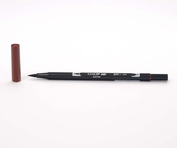 Tombow Dual Brush Pen - Redwood - Holzrot