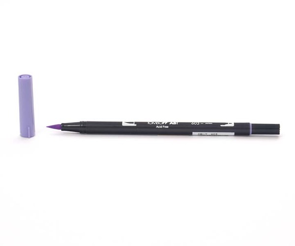 Tombow Dual Brush Pen - Periwinkle - Hellviolett