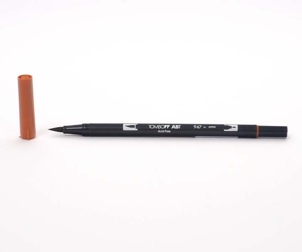Tombow Dual Brush Pen - Burnt Sienna - Rotbraun