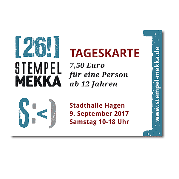 26. Stempel-Mekka 2017 Tageskarte Samstag für eine Person ab 12 Jahre