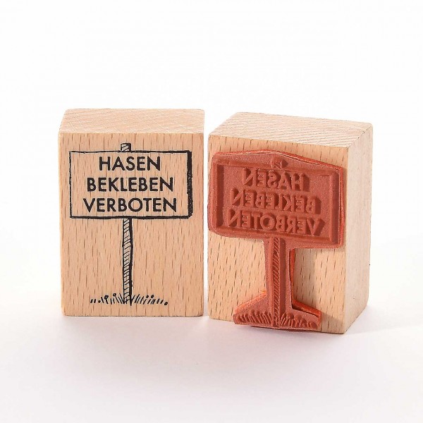 Motivstempel Titel: Hasen bekleben