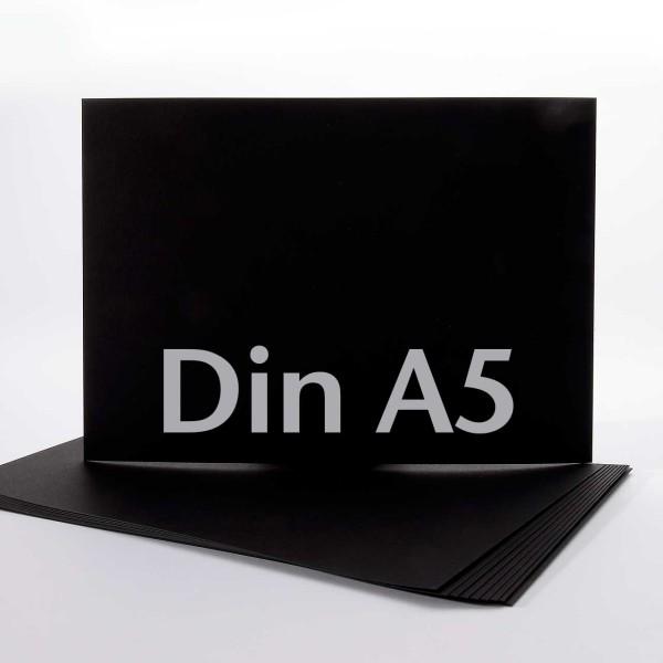 Amadeo Karten · schön Schwarz DIN A5