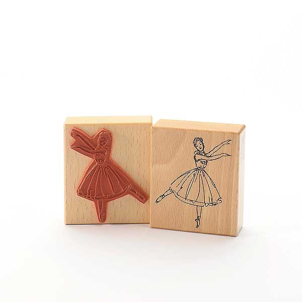 Motivstempel Titel: Ballerina auf einem Bein