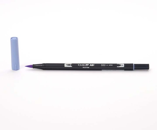 Tombow Dual Brush Pen - Mist Purple - Graublau