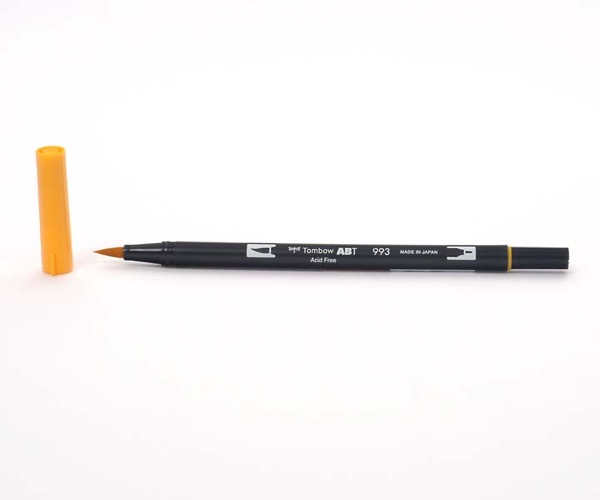 Tombow Dual Brush Pen - Chrome Orange - Chrome Orange