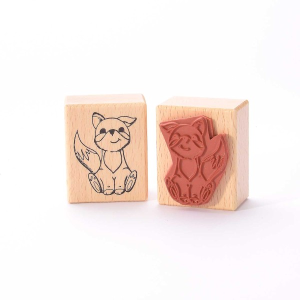 Motivstempel Titel: Silkes happy Fuchs