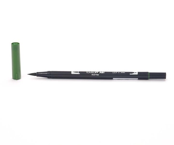 Tombow Dual Brush Pen - Dark Jade - Jade dunkel